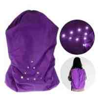 Backpack Rucksack Cover with Flashing LED Caution Light - Purple