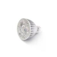 MR16 4W 4-LED 45 Degree LED Spot Light Bulb DC 12V Silver Shell - Cool White