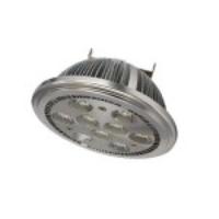 AR111 G53 9W 9-LED 60 Degree LED Spot Light Bulb AC 85-265V Silver Shell - Warm White