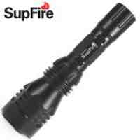 SUPFIRE Y9 CREE Q5 LED Super Brightness Flashlight - Black