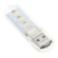 Pocket Size 3-LED USB Night Lamp Light - White Light