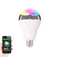 E27 20Pcs RGBW Color-changing LED Bluetooth Speaker for Android IOS Smartphones