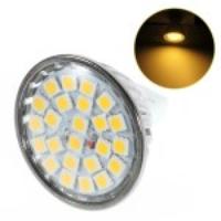 MR16 24-LED 5050 SMD Aluminum LED Spot Lamp 4W 360LM - Warm White (3000-3500K)