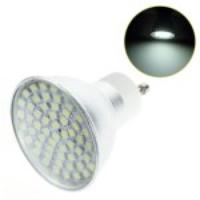 GU10 3528 60-LED 4W 400LM Aluminum Shell LED Spot Light Bulb Lamp - White (6000-6500K)