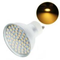 GU10 3528 60-LED 4W 400LM Aluminum Shell LED Spot Light Bulb Lamp - Warm White (3000-3500K)