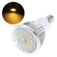 E14 15-LED 5730 SMD LED Spotlight 6W 540LM AC 85-265V for Home Commercial Lighting - Warm White (3000-3500K)