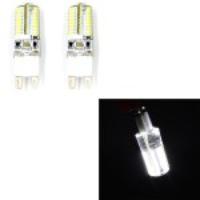 2Pcs 4W G9 3014SMD 64-led 200LM LED Corn Light - Cool White