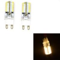 2Pcs 4W G9 3014SMD 64-led 200LM LED Corn Light - Warm White