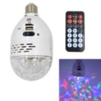 3-LED SMD 3528 2 in 1 RGB LED Flash Light and Music Speaker with Remote Controller