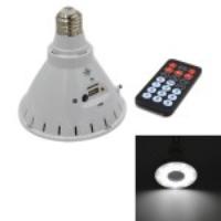 E27 SMD5730 36-LED 800lm Dimmable LED Speaker with IR Remote Controller(Cool White Light)