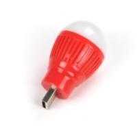 USB Mini LED Globe Bulb Light Lamp - Red