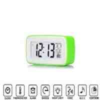 LED Display Digital Alarm Clock with Voice Recording Function - Green