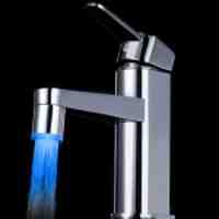 LD8001-A9 Water Powered Kitchen LED Faucet Light - Blue Light