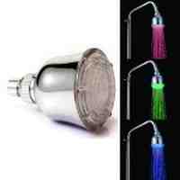 LD8010-A3 Top Spray Temperature Sensor LED Showerhead 3.6 Inch 15-LED - 3 Colors Changing