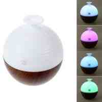 FEA LED Color Changing Mini Ultrasonic Aroma Humidifier 130ML - Brown