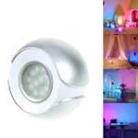 265 Living Color Changing LED Atmosphere Light LED Mood Light with Remote Control - Silver / EU Plug