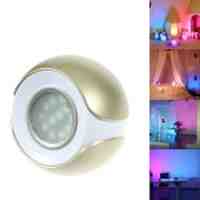 265 Living Color Changing LED Atmosphere Light LED Mood Light with Remote Control - Gold / EU Plug