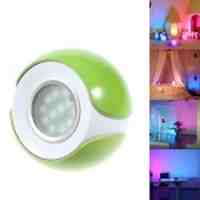 265 Living Color Changing LED Atmosphere Light LED Mood Light with Remote Control - Green / EU Plug