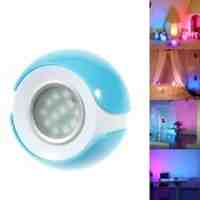 265 Living Color Changing LED Atmosphere Light LED Mood Light with Remote Control - Blue / EU Plug