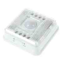 Auto PIR 8-LED Light Infrared Sensor Motion Detector - White