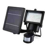 60-LED Solar Power Outdoor Sensor Flood Light Security Lamp