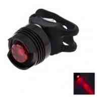 50lm 3-mode Lighting Red Bicycle LED Flashlight - Black