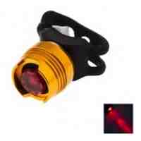 50lm 3-mode Lighting Red Bicycle LED Flashlight - Yellow