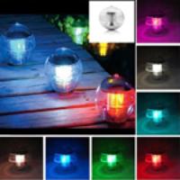 Multicolor Solar Changing Floating LED Landscape Night Lamp