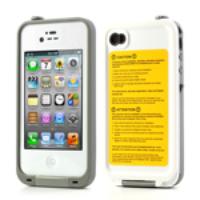 Durable Redpepper Waterproof Dustproof Case Cover for iPhone 4 4S - White