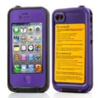 Durable Redpepper Waterproof Dustproof Cover Case for iPhone 4 4S - Purple