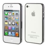 Black Buckle Closure Slim Metal Bumper Case for iPhone 4 4s