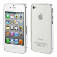 Silver Buckle Closure Slim Metal Bumper Case for iPhone 4 4s