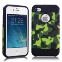 Camouflage Design PC + TPU Hybrid Shell Case for iPhone 4 4S