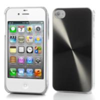 Black CD Veins Plastic Case Cover for iPhone 4 4S