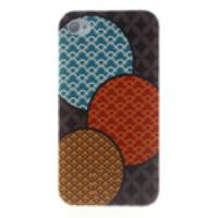 For iPhone 4s 4 Durable Plastic Back Case Cloud Colorful Pattern