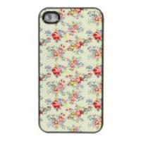 Elegant Floral Protective Plastic Back Case for iPhone 4s 4