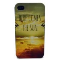 For iPhone 4s 4 Plastic Back Case - HERE COMES THE SUN