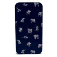 For iPhone 4s 4 Plastic Back Case - White Elephants