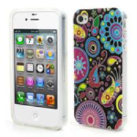 Colorful Patterns for iPhone 4 4S Glossy IMD TPU Back Case