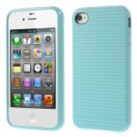 Dream Mesh Protective TPU Case for iPhone 4 4s - Light Blue