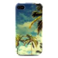 Blue Sky & Coconut Tree TPU Shell Case for iPhone 4 4s