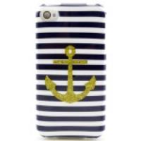 Anchor & Stripes TPU Back Case for iPhone 4 4s