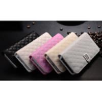 Xuenair Rhombus Sheepskin Wallet Leather Case Cover for iPhone 5 5s