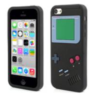 Black Nintendo Game Boy Silicone Case for iPhone 5C