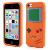 Orange Nintendo Game Boy Soft Silicone Case for iPhone 5c