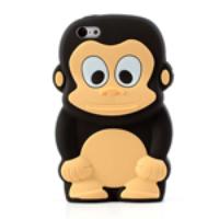 Cute 3D Monkey Silicone Case for iPhone 5c - Black