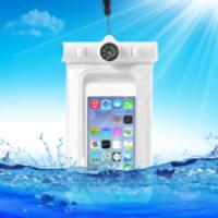 Compass 10m Waterproof Case Bag for iPhone 5C 5S - White