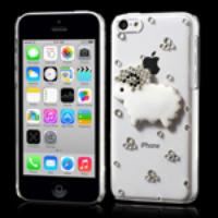 Bling Bling Little Sheep Rhinestone Case for iPhone 5c