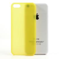 0.3mm Ultra Slim Plastic Case for iPhone 5C - Yellow