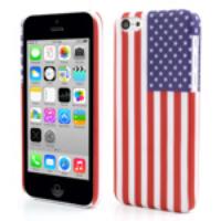 For iPhone 5c USA National Flag Rubberized Hard Case